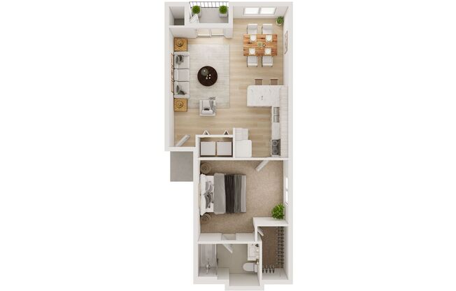 1 bed, 1 bath, 700 sqft, $1,675, Unit 1236-204