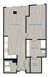 1 bed, 1 bath, 893 sqft, $4,116