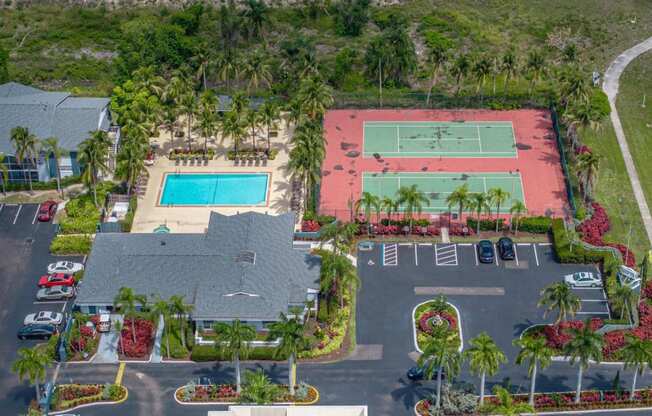 The Park at Positano Apartments in Fort Meyers, Florida Aerial View of Property