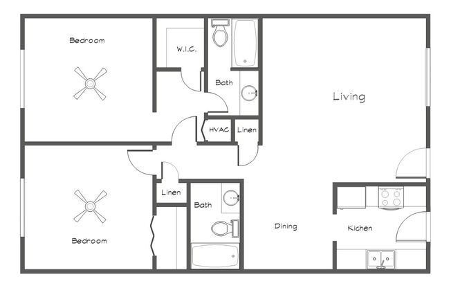 2 beds, 2 baths, 1,032 sqft, $1,150, Unit 2216 Spring Park Road #6