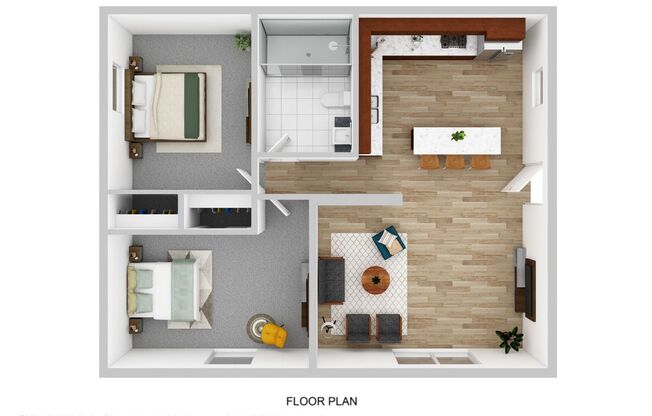 2 beds, 1 bath, 695 sqft, $1,435, Unit 14