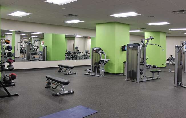 World-Class Fitness Center at Residences at Halle, Ohio