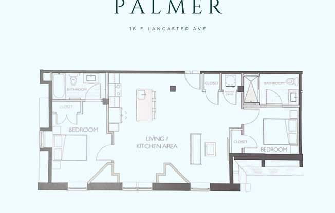 2 beds, 2 baths, 1,022 sqft, $2,436, Unit PH-01