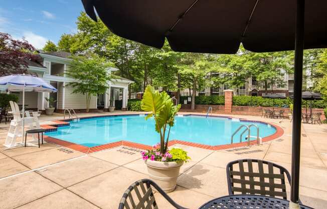 Beautiful pool setting at Beacon Place Apartments, Gaithersburg