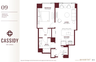 1 bed, 1 bath, 775 sqft, $3,450