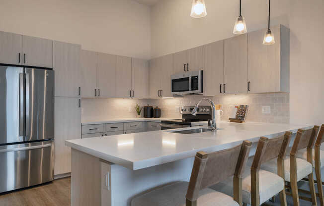 Kitchen with Stainless Steel Appliances