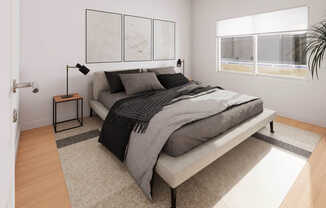 Bedroom with Hard Surface Flooring
