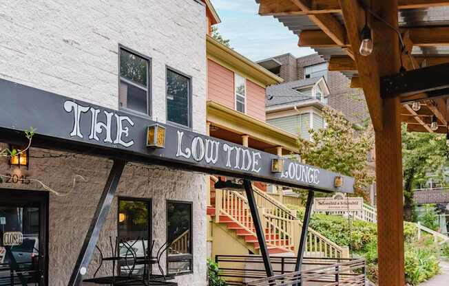 The Low Tide Lounge is a popular spot for locals to gather.