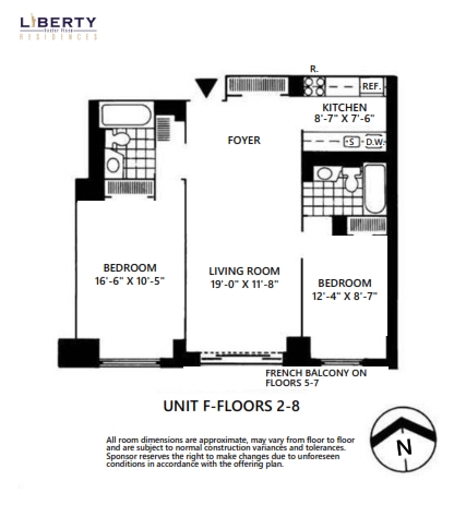 2 beds, 2 baths, $6,200, Unit 8F