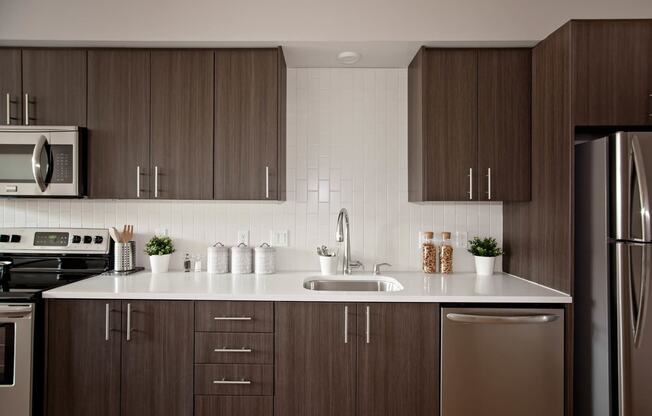 North Hollow Apartments Model Kitchen