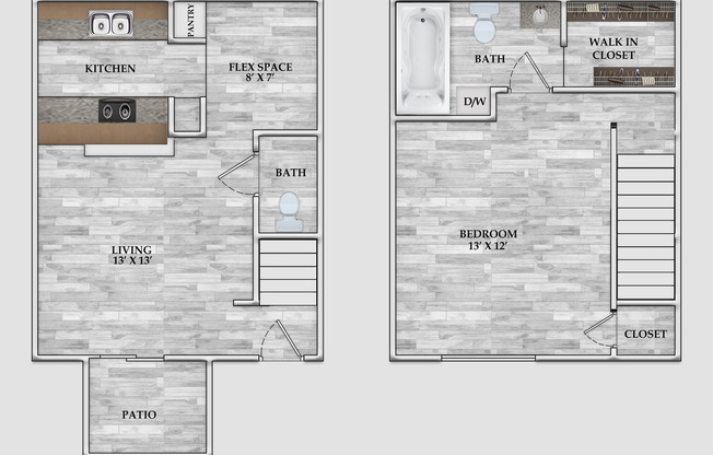 1 bed, 1.5 baths, 730 sqft, $818, Unit 1402