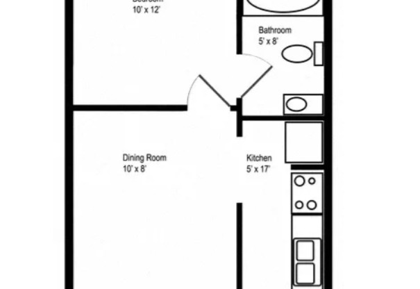 1 bed, 1 bath, 500 sqft, $1,400