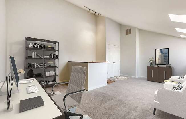 Brightly Decorated office space at The Greens at Columbia, Maryland