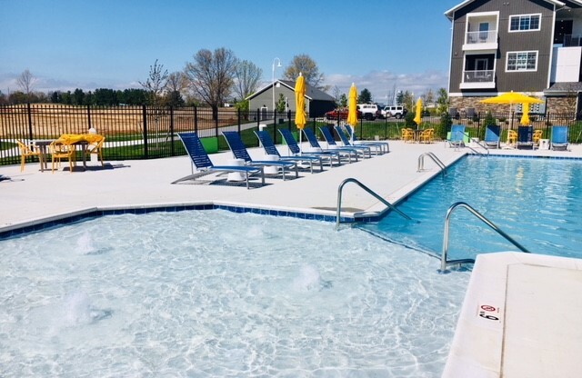 Splash pad at our pool!