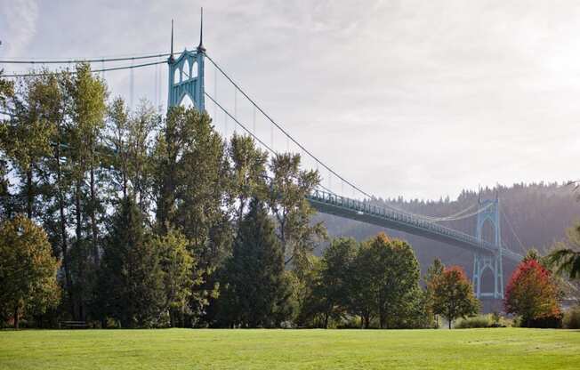 The Melrose_Portland OR_The Melrose grass and bridge