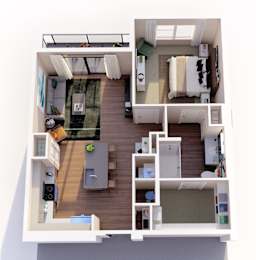 1 bed, 1 bath, 760 sqft, $1,530