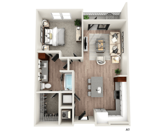 1 bed, 1 bath, 810 sqft, $1,687