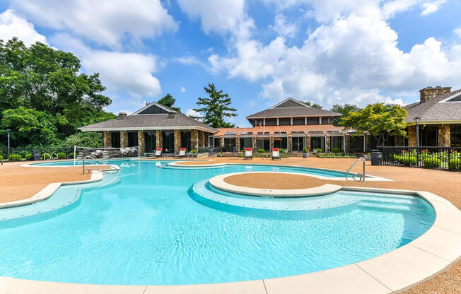 Pool deck at 15Seventy, Chesterfield, MO 63017