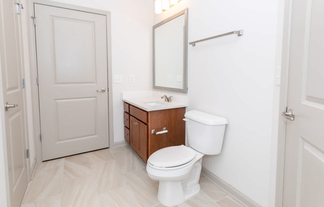 Bathroom With Hard Surface Flooring