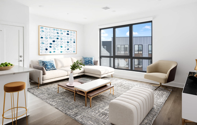 Living Room with Hard Surface Flooring