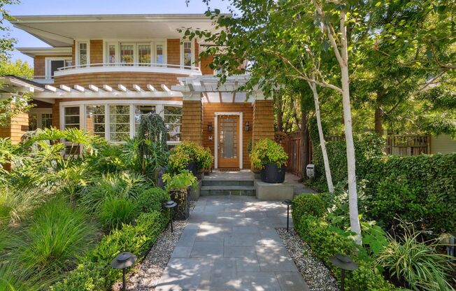 Beautifully Appointed 7-Bedroom Home with Lush Garden Setting in Palo Alto