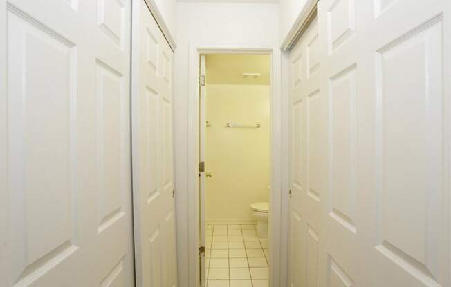 Bathroom With Storage at Lansing Riverwood, LLC, Lansing