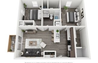 2 beds, 2 baths, 870 sqft, $1,315, Unit 300-203