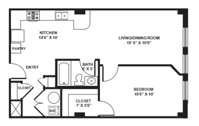 1 bed, 1 bath, 717 sqft, $1,699