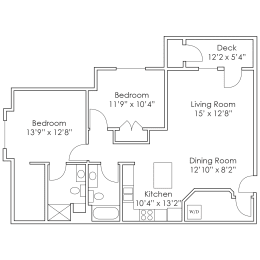 2 beds, 2 baths, 1,100 sqft, $1,247