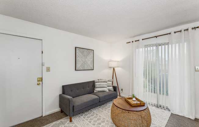 Living Area with Carpet