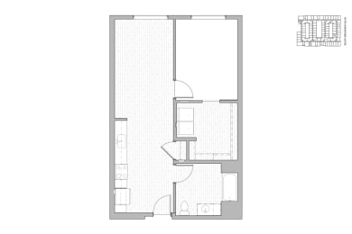 1 bed, 1 bath, 777 sqft, $1,883