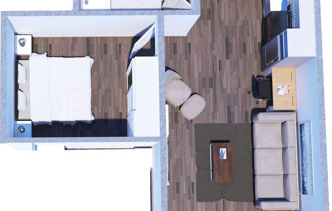 1 bed, 1 bath, 504 sqft, $1,425, Unit 154