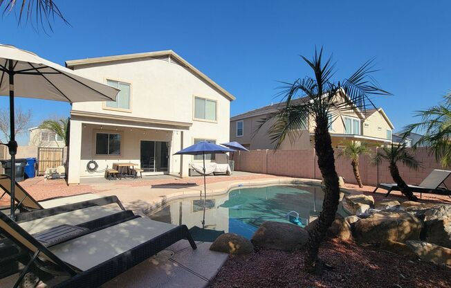 Fully Furnished home with private pool!