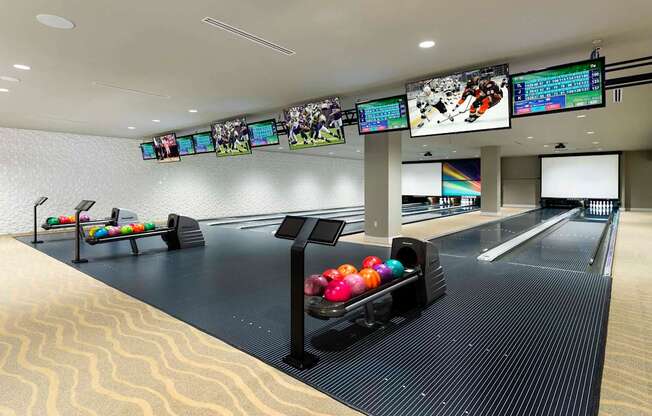 Bowling Court View at Elements Apartments*, California
