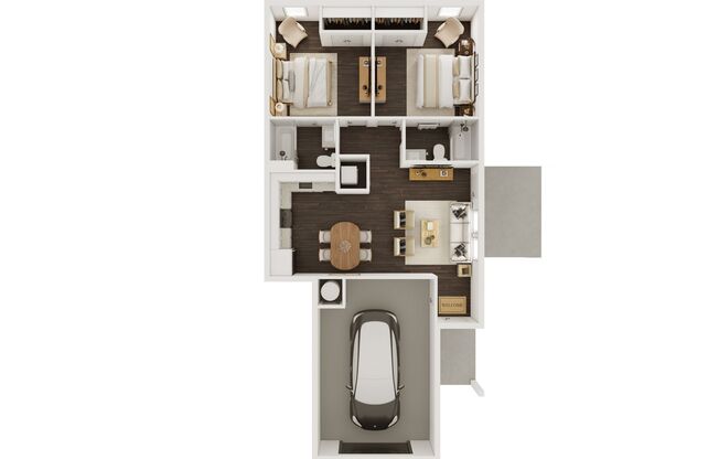 2 beds, 2 baths, 905 sqft, $1,445, Unit 014-0231