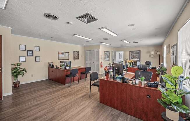leasing office at apartment community