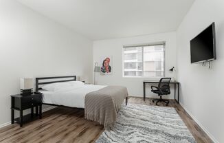 A 2 Bedroom, 2 Bathroom with a dining room and fully functional kitchen at 10600 Wilshire Unit 330