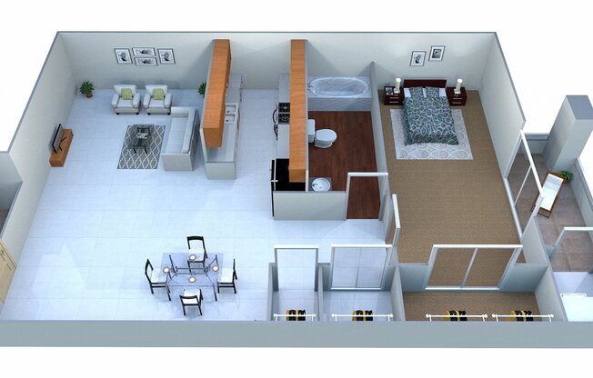 1 bed, 1 bath, 616 sqft, $1,061