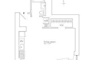 Studio, 1 bath, $3,603, Unit 18M