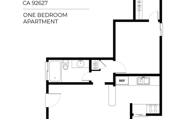 1 bed, 1 bath, 840 sqft, $2,250, Unit E-12