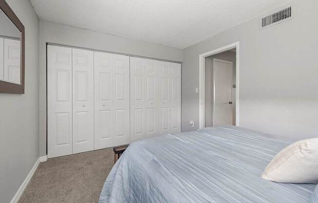 Model bedroom at Oasis at Bayside Apartments in Largo, FL