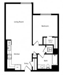 1 bed, 1 bath, 790 sqft, $3,475