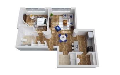 1 bed, 1 bath, 795 sqft, $1,500