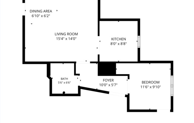 1 bed, 1 bath, $899, Unit D-4