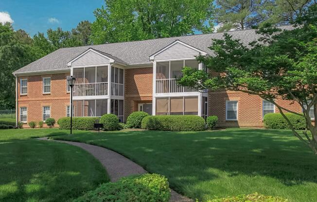 a large lawn in front of a house