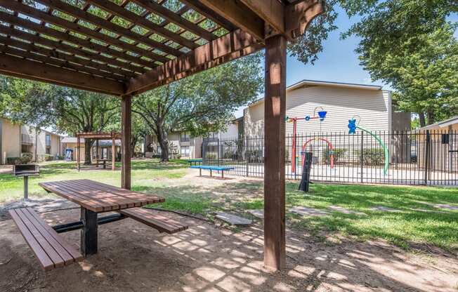 Barbecue Grills and Picnic Seating throughout the community, at Westdale Hills, Euless Texas