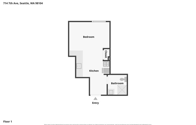 Studio, 1 bath, 233 sqft, $1,065, Unit 211