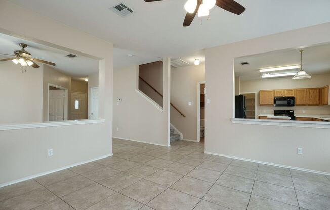 Spacious 3/2.5/2 with 2 living and dining in Silverado at Plum Creek!