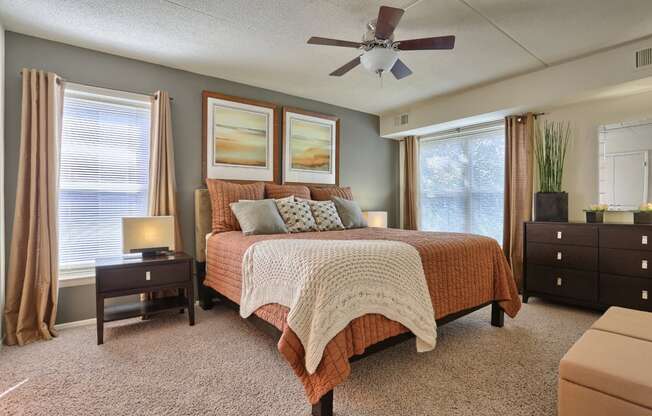 master bedroom with private bath