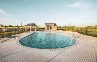 Pool and poolhouse